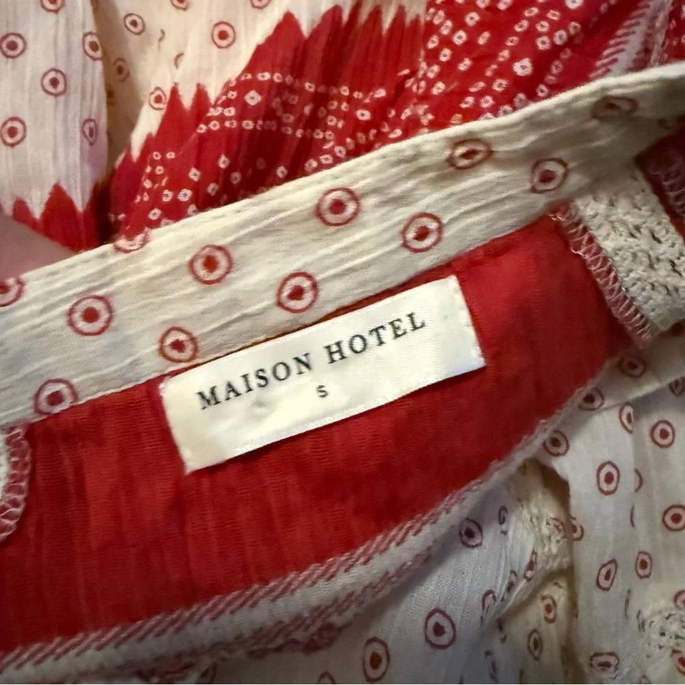 Maison Hotel Triana Dress - Passion Red Size Small - Picture 4 of 4